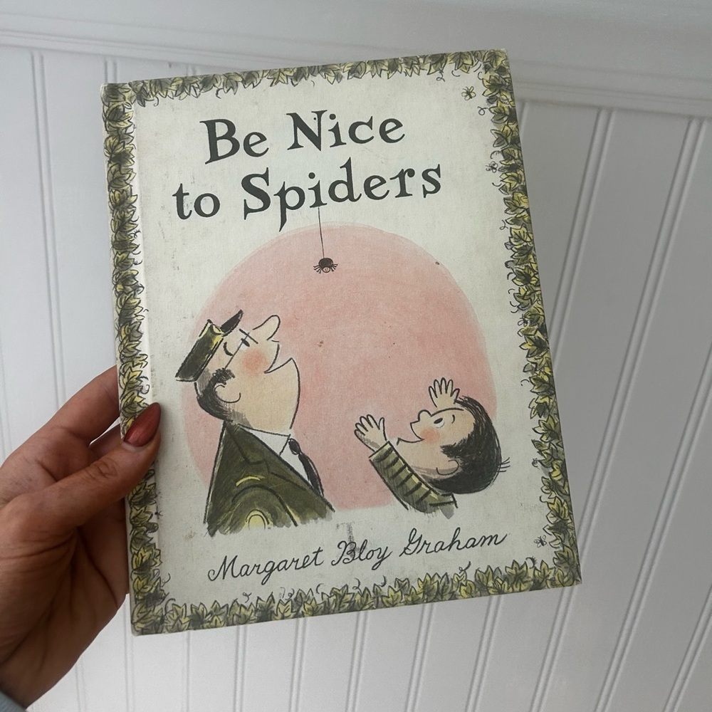 Vintage 1967 Be Nice To Spiders Hardcover Kids Book Weekly Reader